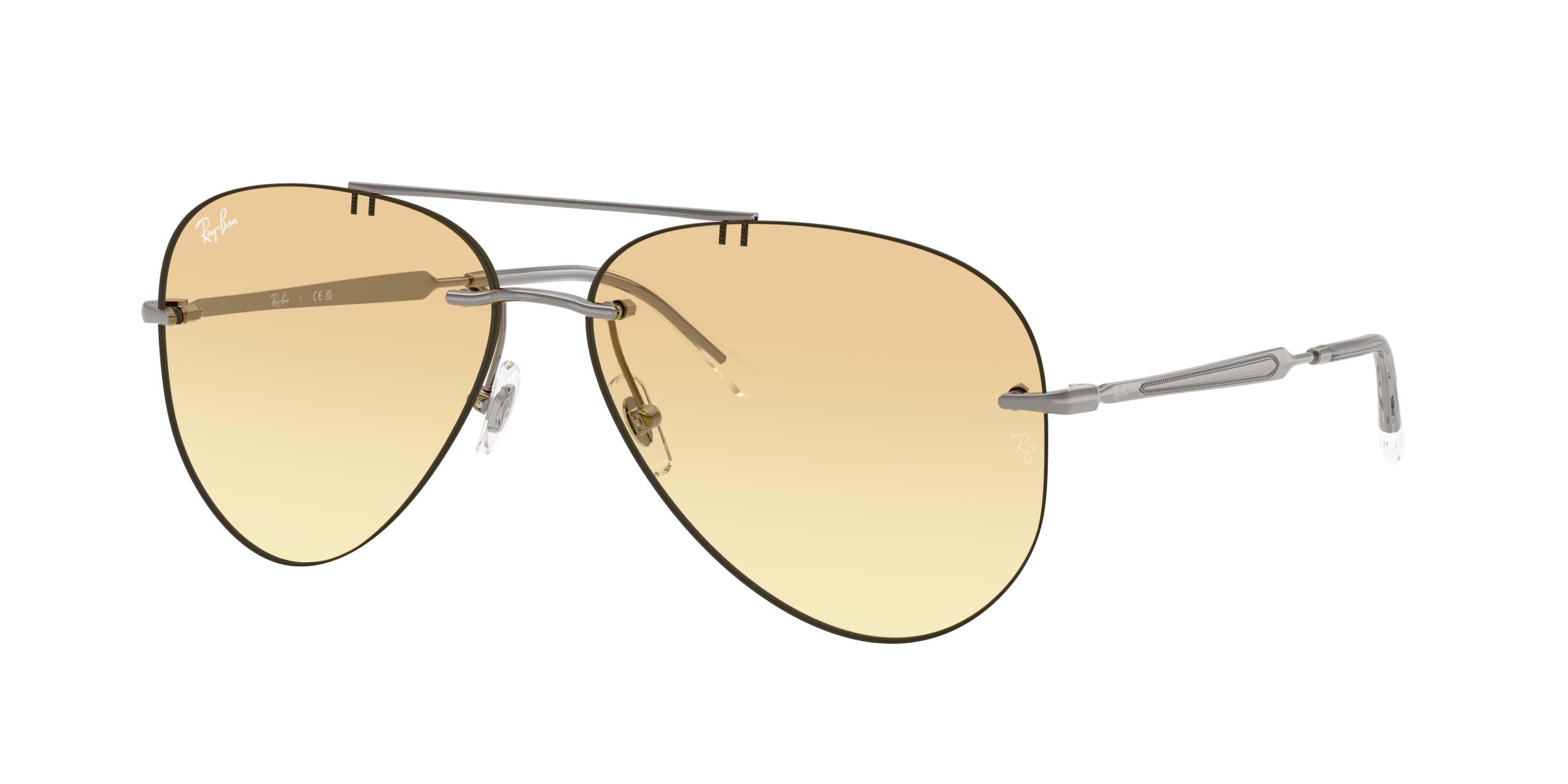 Ray-Ban RB3791 Yellow Gradient Grey Sunglasses - Gunmetal - GREY/YELLOW